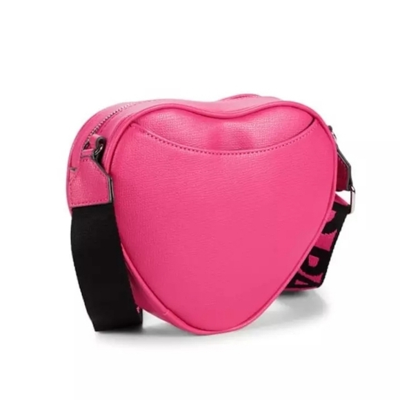 🔹️Karl Lagerfeld 🔹️Paris Maybelle Heart Rhinestone Crossbody Pink Love✨️🩷 - Picture 3 of 4
